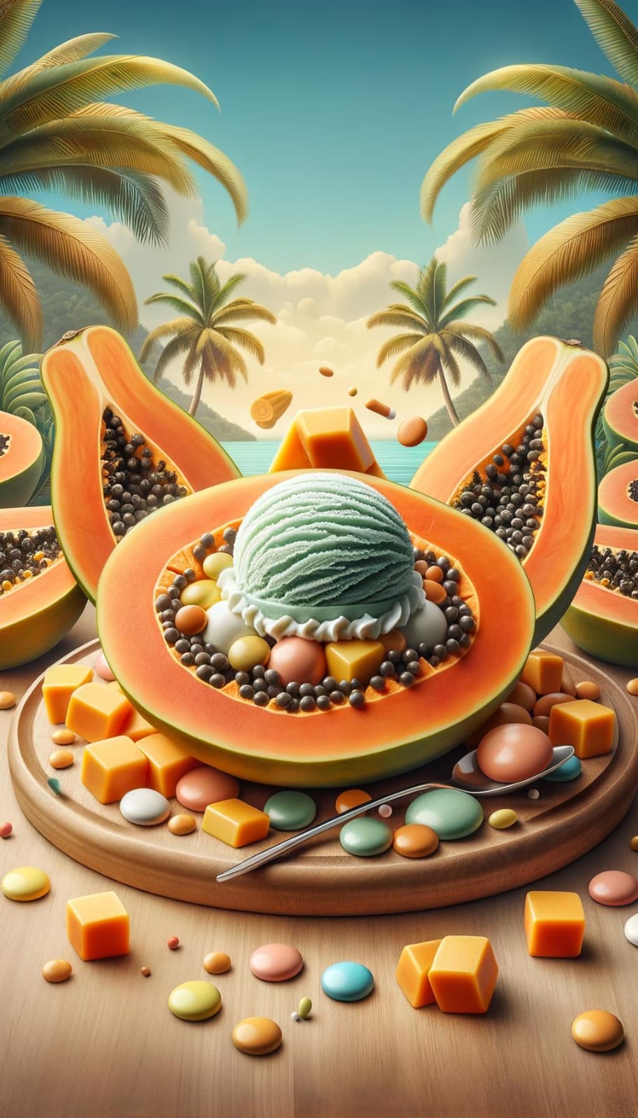 PAPAYA CRUSH 🍨🥭🥭